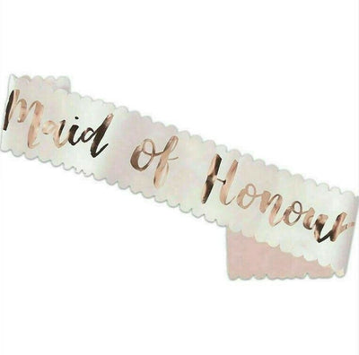 Wedding Sashes Rose Gold  - Maid Of Honour