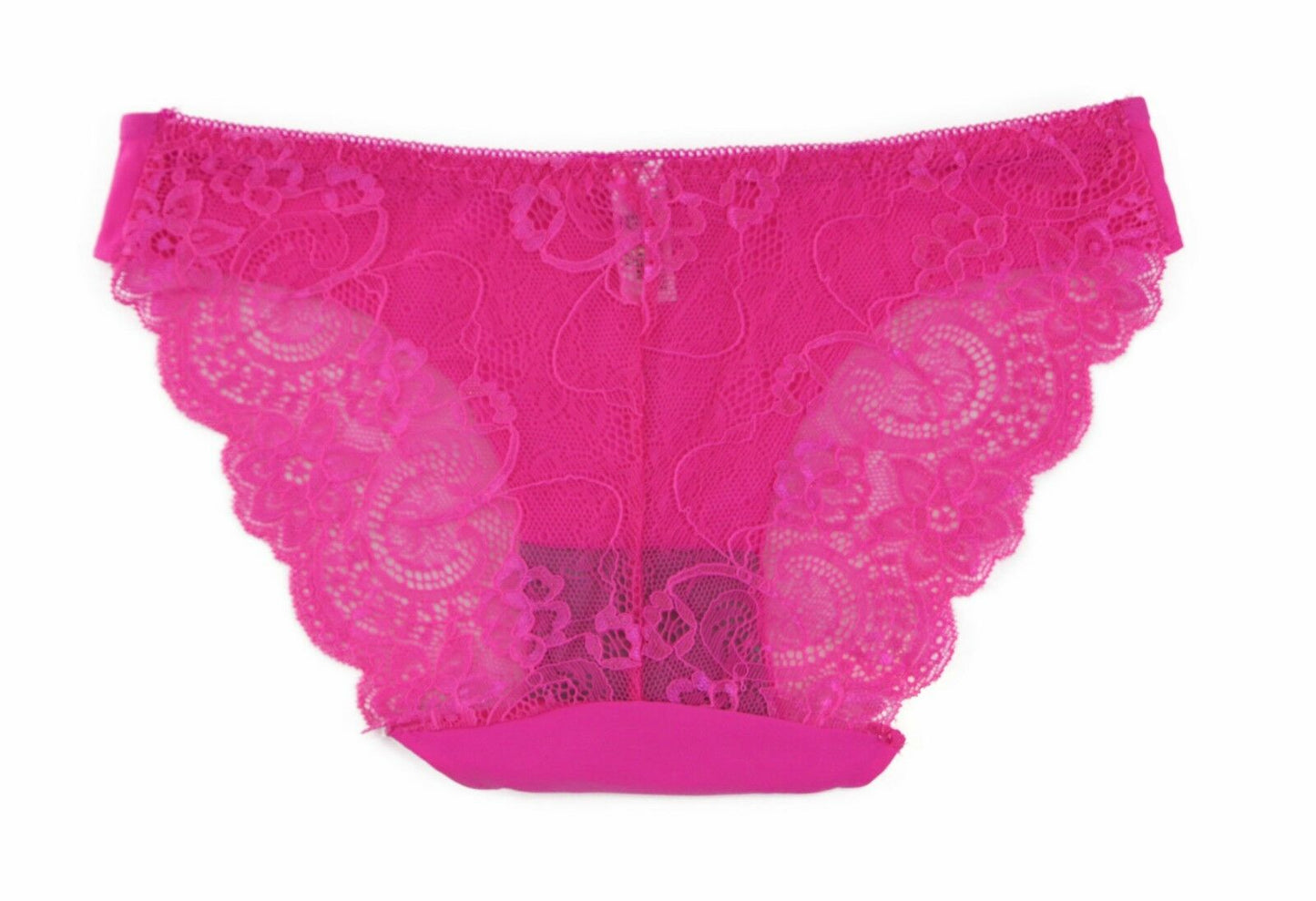 Womens Sexy Underwear With Lace Back Panties Undies Lingerie Hot Pink