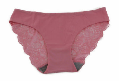 Womens Sexy Underwear With Lace Back Panties Undies Lingerie Musk Pink