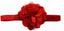 Baby Thin Headband Girl Newborn Toddler Hair Christening Party Flower Red