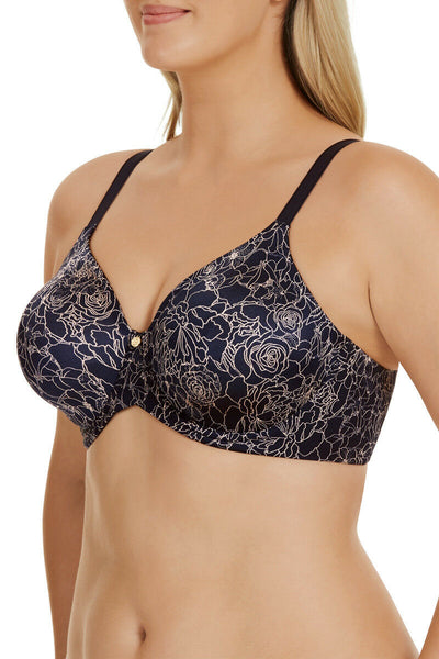 Berlei Womens Lift & Shape Bra Underwire Blue Moon Rose