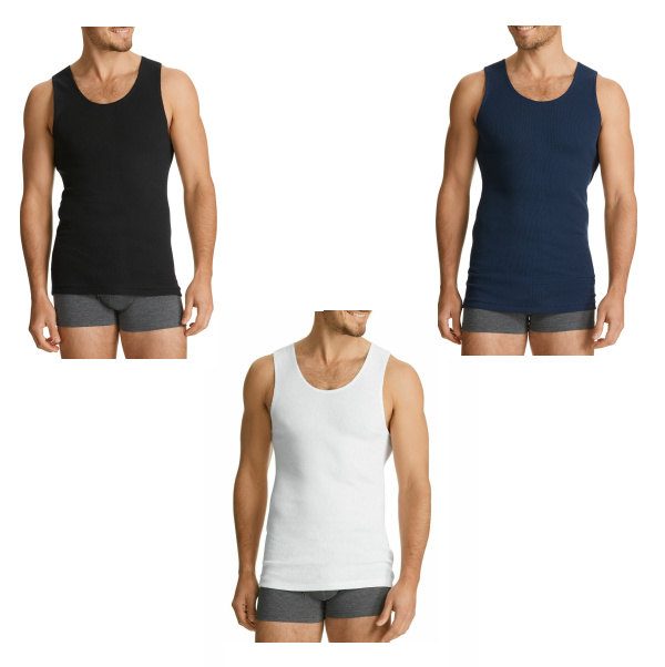 Mens Bonds 9 Pack Chesty Navy Black White Singlet Singlets S M L Xl 2Xl 3Xl 4Xl