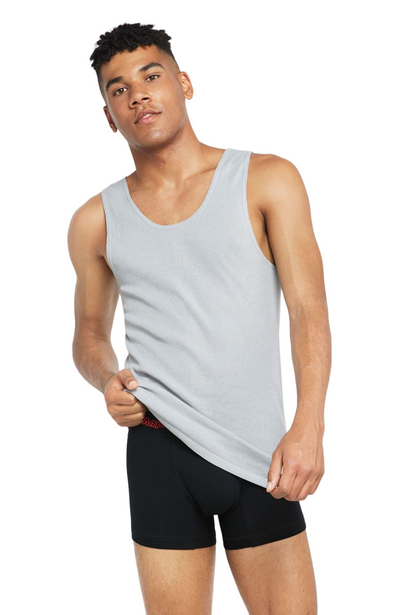 3 x Bonds X-Temp Grey Mens Chesty Cotton Plain Singlet Vest Tank Top