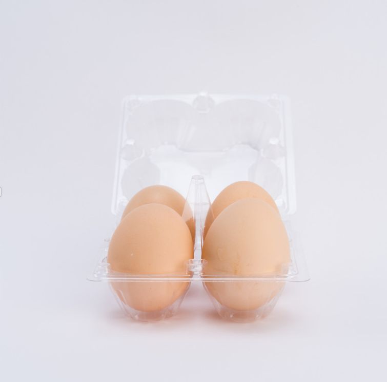 50 X Clear Duck Egg Cartons For 4 Large Eggs