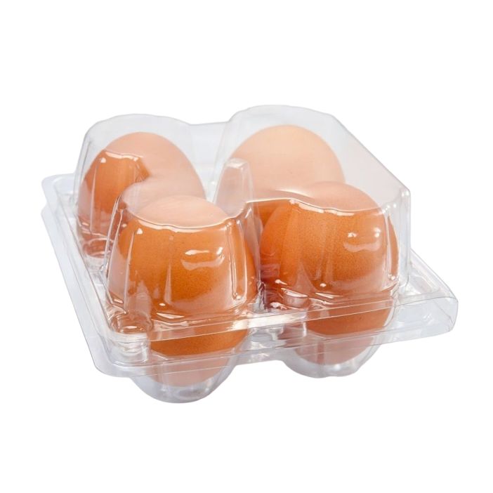 25 X Clear Duck Egg Cartons For 4 Large Eggs