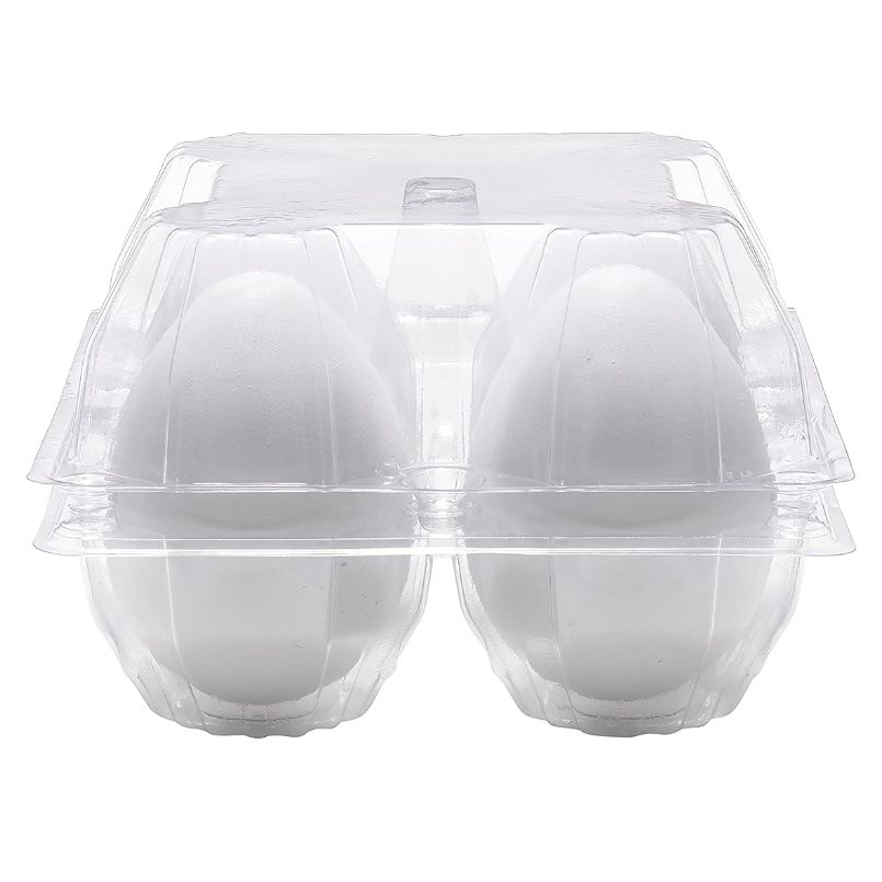 100 X Extra Large Clear Goose Egg Cartons For 4 Xl Eggs