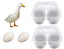 100 X Extra Large Clear Goose Egg Cartons For 4 Xl Eggs