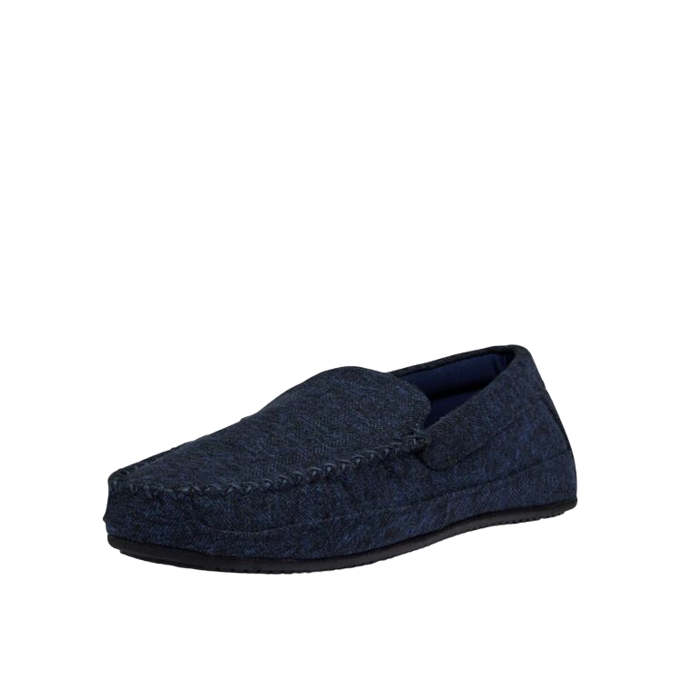 Grosby Colin Slippers Mens Casual Slip On Moccasins Navy Shoes