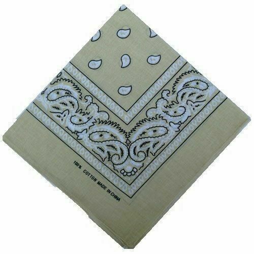 Bandana Paisley Head Wrap 100% Cotton Neck Scarf Bandanna