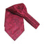 Mens Red & Black Paisley Cravat