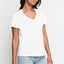 Bonds Womens Originals Light Weight V Tee Cotton T-Shirt White