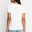 Bonds Womens Originals Light Weight V Tee Cotton T-Shirt White