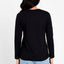 2 x Bonds Womens Long Sleeve Crew Tee Cotton T-Shirt Black