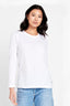 5 x Bonds Womens Long Sleeve Crew Tee Cotton T-Shirt White