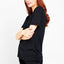 4 x Bonds Womens Core Crew Tee Cotton T-Shirt Black