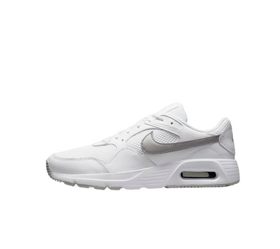 Womens Nike Sc White/ Metallic Platinum Athletic Shoes