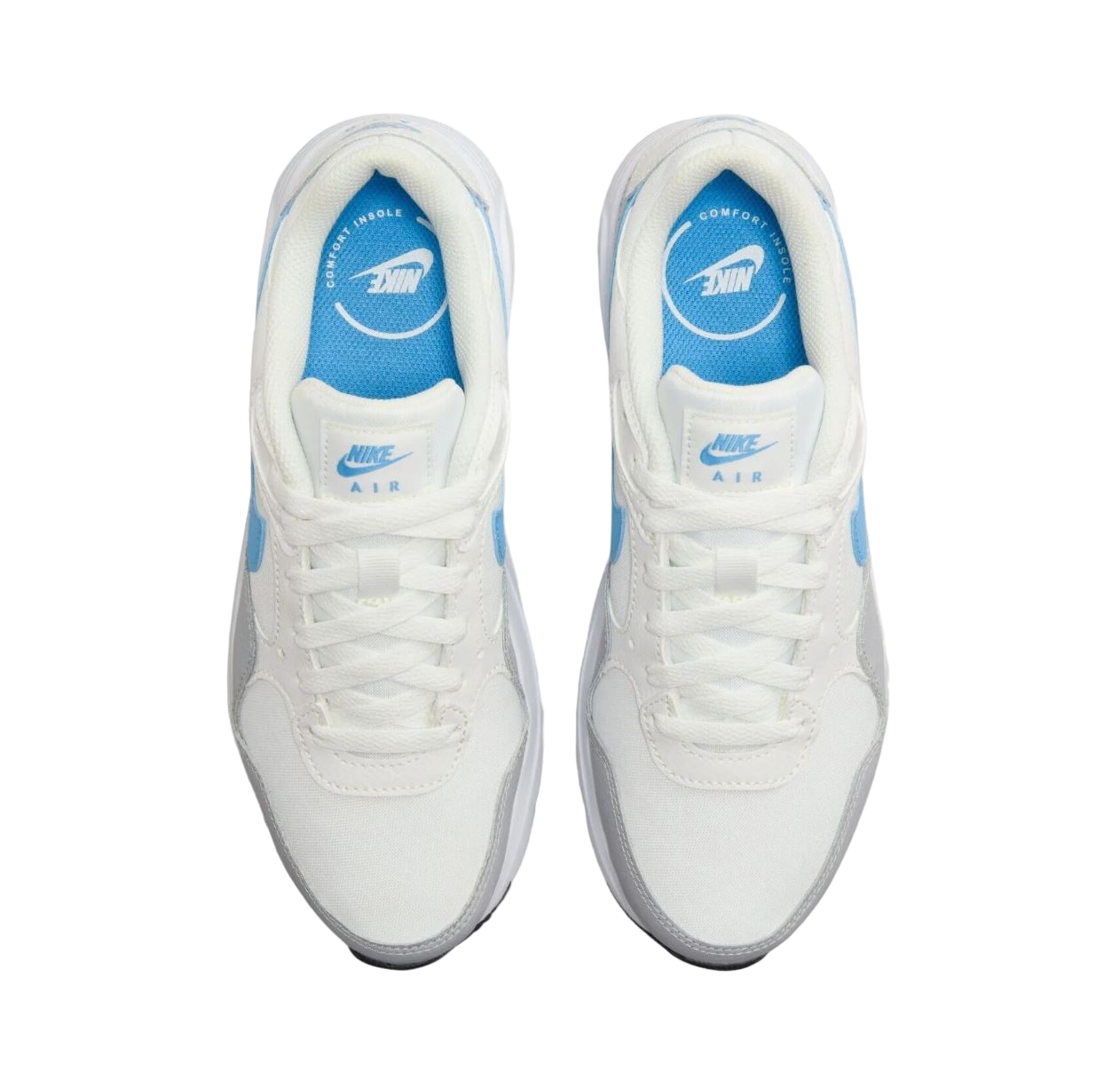 Womens Nike Air Max Sc White/ Grey/ Blue Athletic Shoes