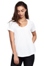 Bonds Womens Scoop Neck Tee T-Shirt Top Cotton White