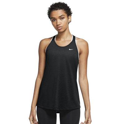 Nike Womens Black/White Elastika Dry-Fit Tank Top