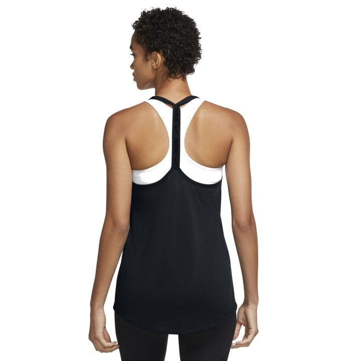 3 x Nike Womens Black/White Elastika Dry-Fit Tank Top