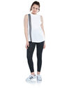 4 x Adidas Womens White/Black Mh 3-Stripes Active Training Tank Top