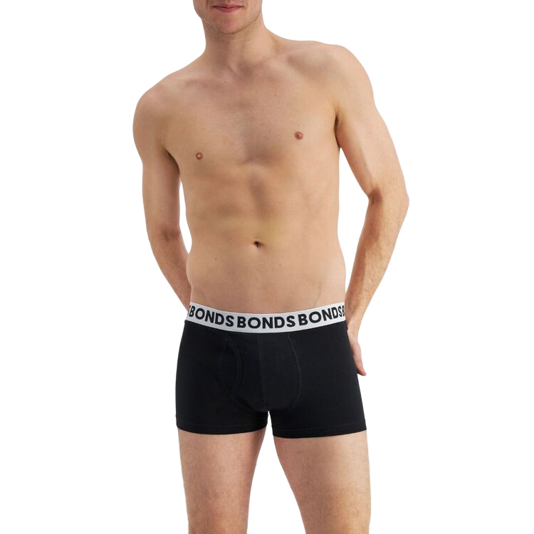 9 Pairs X Bonds Mens Everyday Trunks Cotton Leaf Print Pack