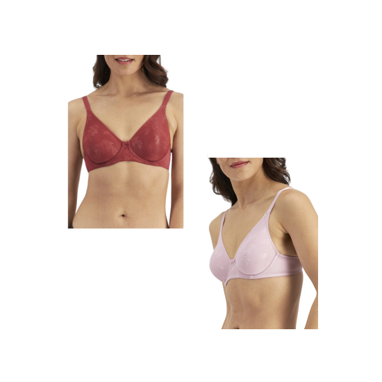 4 Pack X Berlei Womens Sweatergirl Bra - Pink / Red