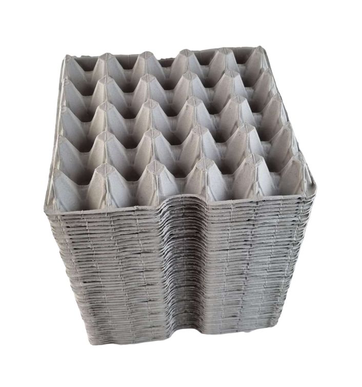 30 X Grey Pocket Egg Trays Cardboard Fillers For 20 Eggs