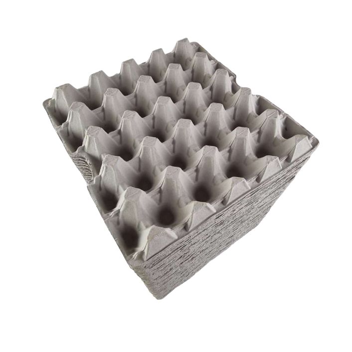 30 X Grey Pocket Egg Trays Cardboard Fillers For 20 Eggs