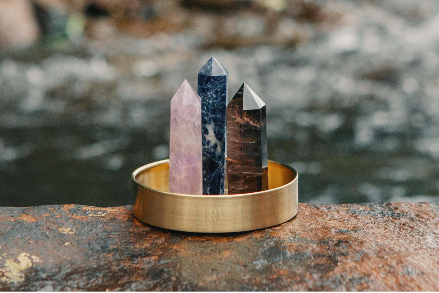 Sagittarius Crystal Trio - Smoky Quartz, Amethyst + Sodalite