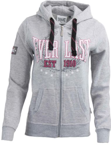 Everlast Womens Grey Heritage Zip Hoodie Jacket