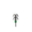 24 X 150mm Metal Squid Spike Jigs Stainless Steel Extra Large Dual Hook 25mm