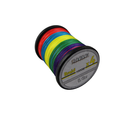 2 x Braid Fishing Line Multicoloured 1000M-10Lb 20Lb 30Lb 40Lb 50Lb 60Lb 80Lb