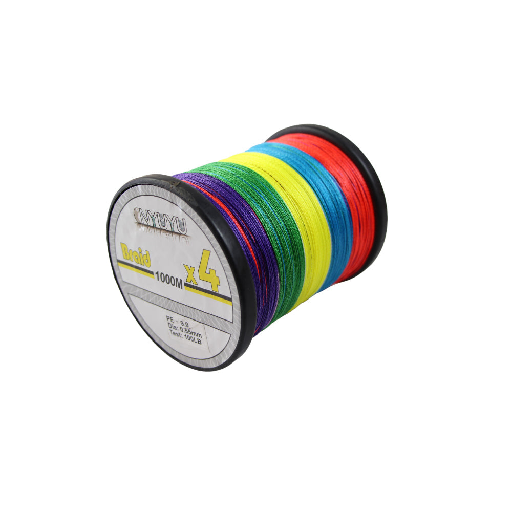 Braid Fishing Line Multicoloured - 1000M - 100Lb