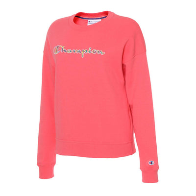 Womens Champion Powerbend Pinky Peach Relaxed Crew Neck Jumper