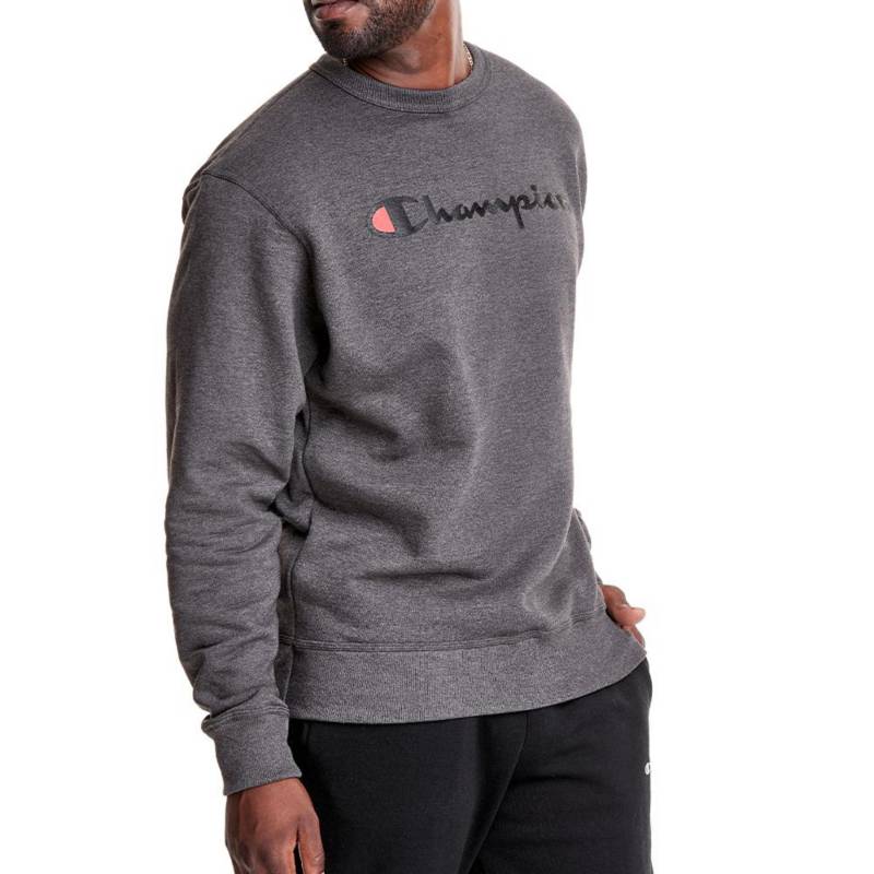 Mens Champion Powerbend Granite Graphic Crew Neck Jumper