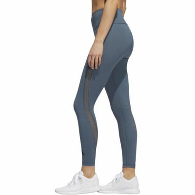 Adidas Womens Blue Heat Training Sport Leggings