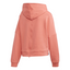 Adidas Womens Pink/White Graphic Back Comfy Back-Zip Hoodie