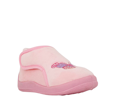 Grosby Flicker Pink Infant Girls Kids Velcro Boot Slip On Baby Shoes