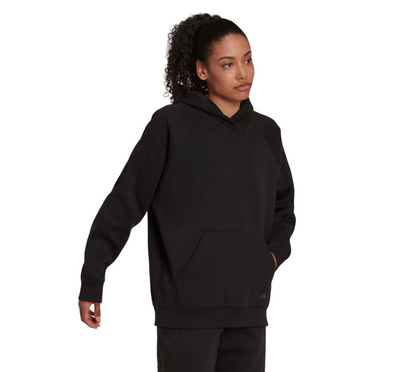 Womens Adidas All Szn Fleece Boyfriend Black Hoodie