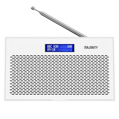 Majority Histon Compact DAB & FM Radio-White