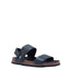 Mens Hush Puppies Cobber Black Sandals Slip On Leather Flip Flop