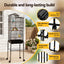 i.Pet 158cm Bird Cage Aviary Parrot Budgie Stand Wheels Black