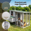 i.Pet Chicken Coop 219cm Rabbit Hutch Poultry Cage Outdoor Enclosure Wood