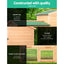 i.Pet Chicken Coop Rabbit Hutch 138cm x 44cm x 85cm Large Chicken Coop House Run Cage Wooden Outdoor
