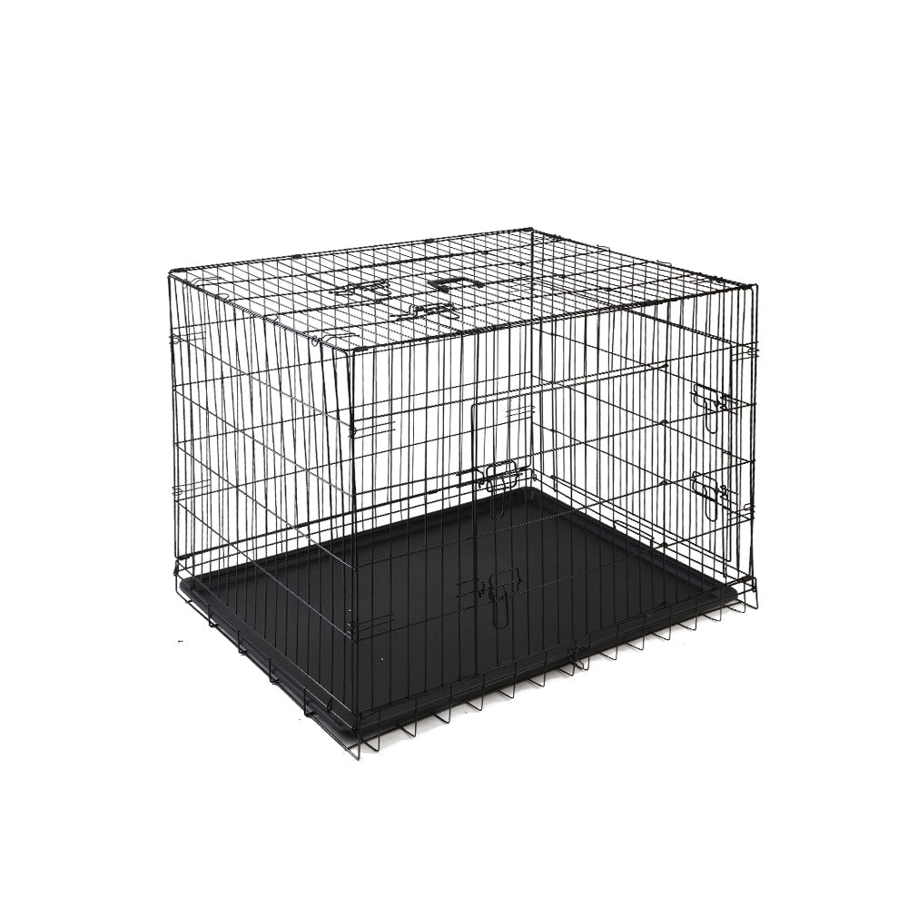 i.Pet Dog Cage 42inch Pet Cage - Black