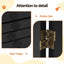 i.Pet Dog Gate Playpen Enclosure 4 Panels Pet Door Fence Wooden Play Pen Stair