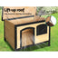 i.Pet Dog Kennel Kennels Outdoor Wooden Pet House Cabin Puppy Large L Outside