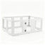 i.Pet Dog Pet Playpen 10 Panels Clear PET Plastic 152x100x57cm for Puppy Exercise
