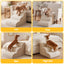 i.Pet Dog Ramp Washable Cover Stairs for Bed Sofa Foam Step Ladder 3 Tier Beige